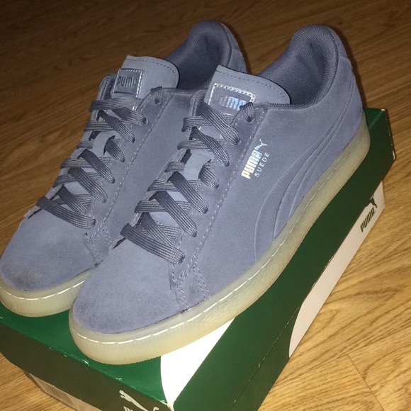 PUMA SUEDE ICE FOIL INDIGO SNEAKERS - Picture 4 of 6